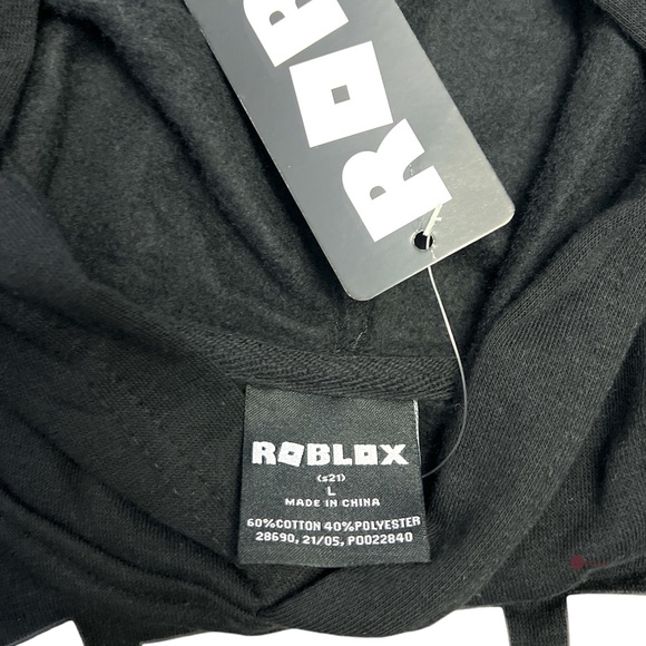 Licensed ROBLOX Graphic Action Figure Pull Over Long Sleeve Hoodie Sweatshirt - Picture 8 of 9